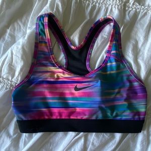 Nike Dri-Fit Rainbow Stripe Sports Bra